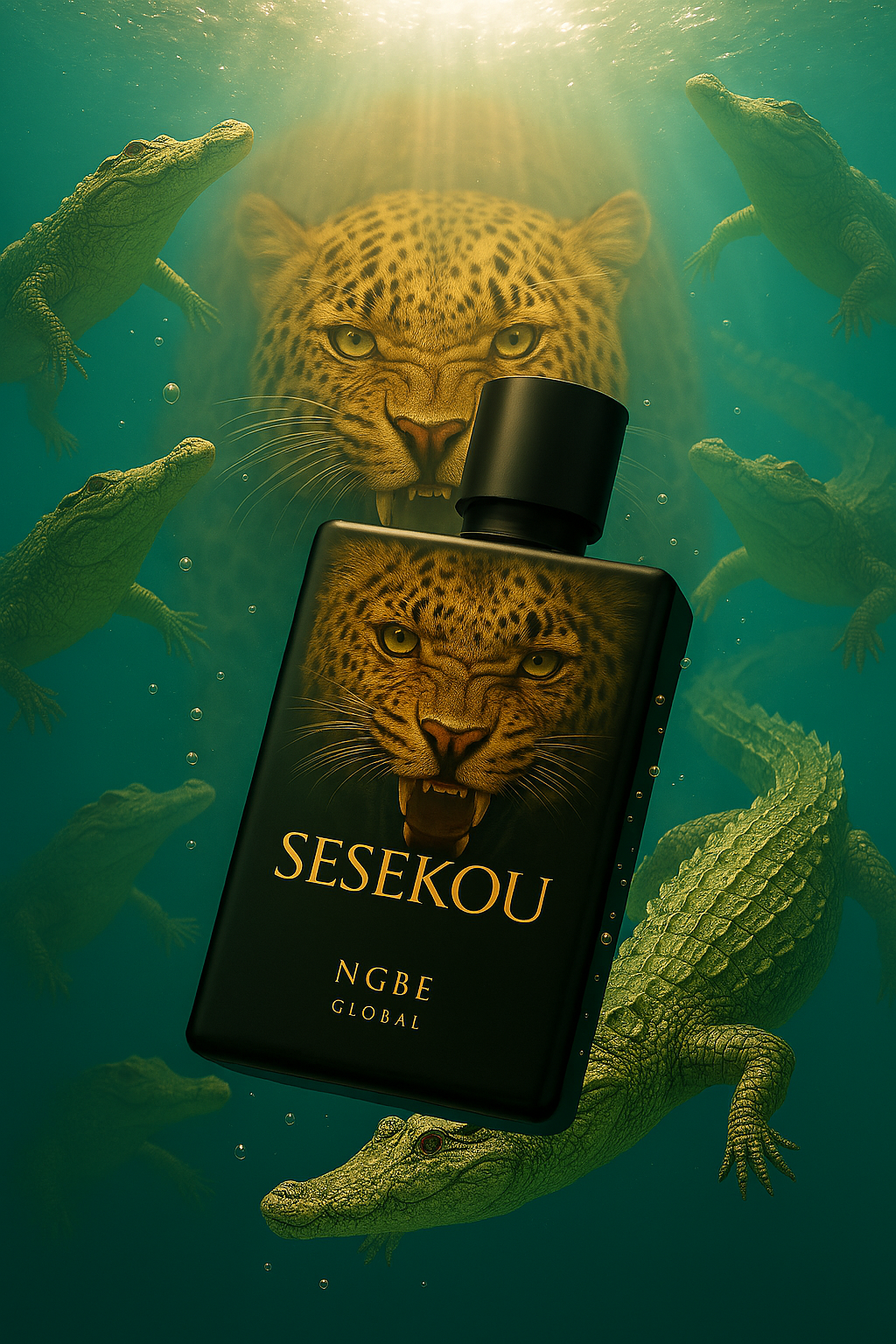 Sesekou by Ngbe Global — leopard fragrance artwork